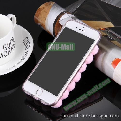 3D Furry Balls Pattern Protective TPU Phone Case for iPhone 7 Plus